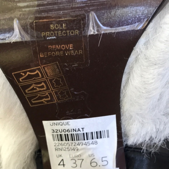 New Topshop Hilda Shearling Sandals by Unique - Picture 7 of 8